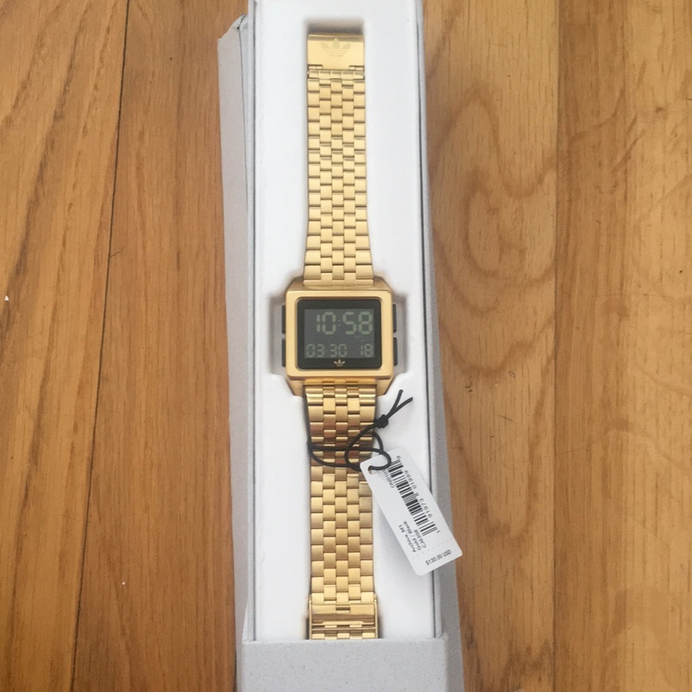Adidas golden watch